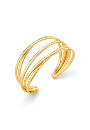 OPEN INTERLOCKING CUFF - Bracelet - gold-coloured