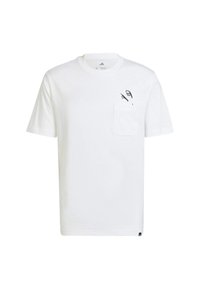 LOUNGE  GRAPHIC POCKET - T-shirt de sport - white