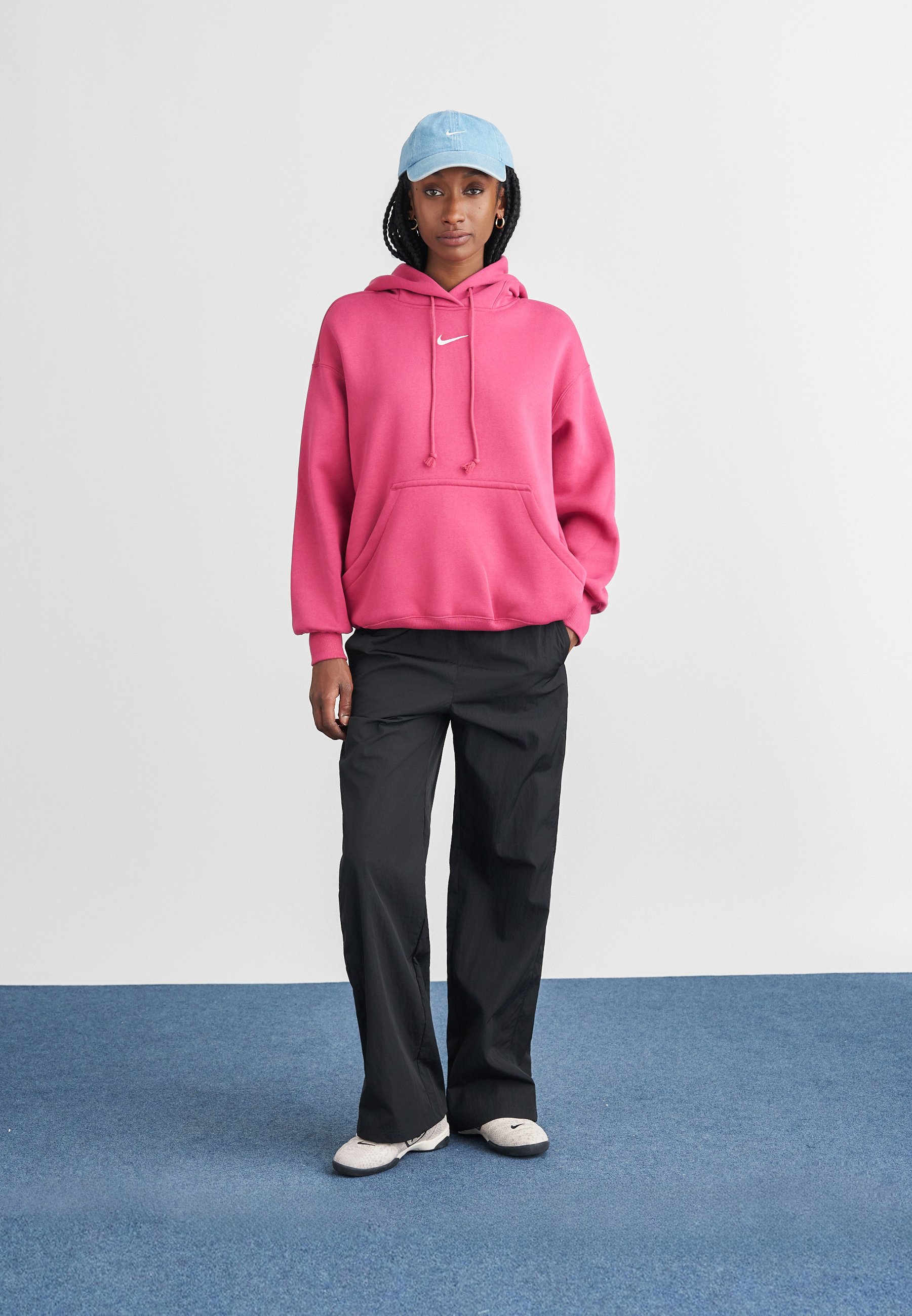 Nike Sportswear PHEONIX OVERSIZED - Hoodie - sweet beet sail/berry