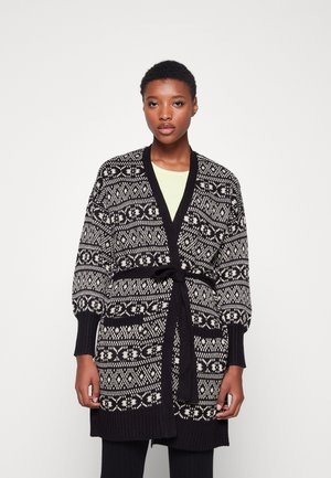 ONLSIGRUN BELT CARDIGAN - Cardigan - black/humus