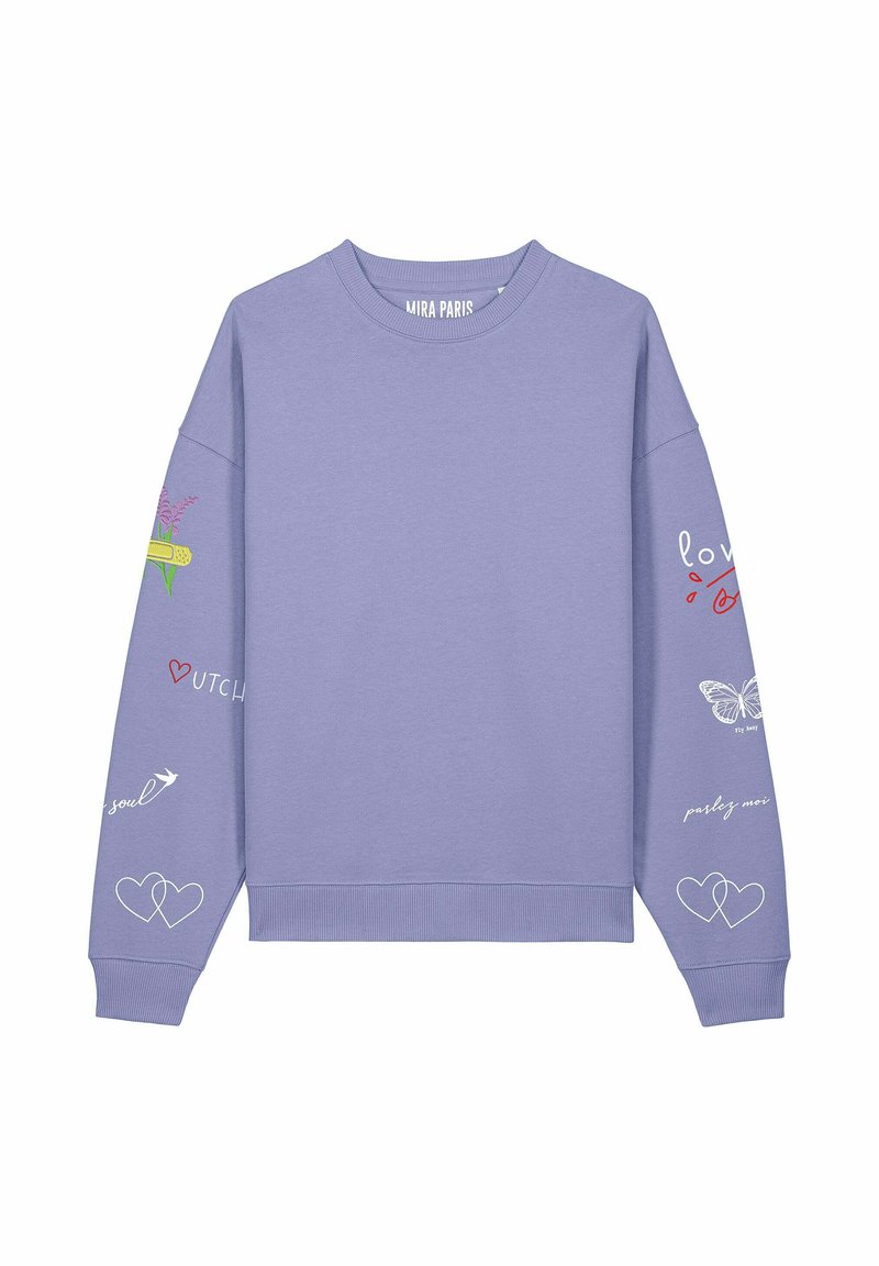 Mira Paris SWEETHEART TATTOO UNISEX Sweatshirt purple/lila