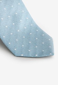 Next SAGE WITH FLORAL SET - Lommetørklæde - light grey light blue check