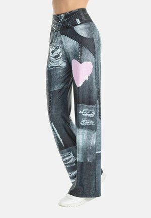 FUNCTIONAL COMFORT WIDE CUL105C - Pantaloni - patchwork grey