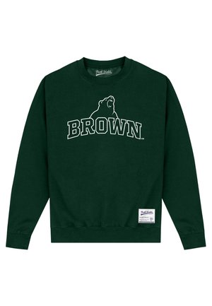 Henry Tiger BROWN UNIVERSITY BEAR OUTLINE - Sweatshirt - bottle green