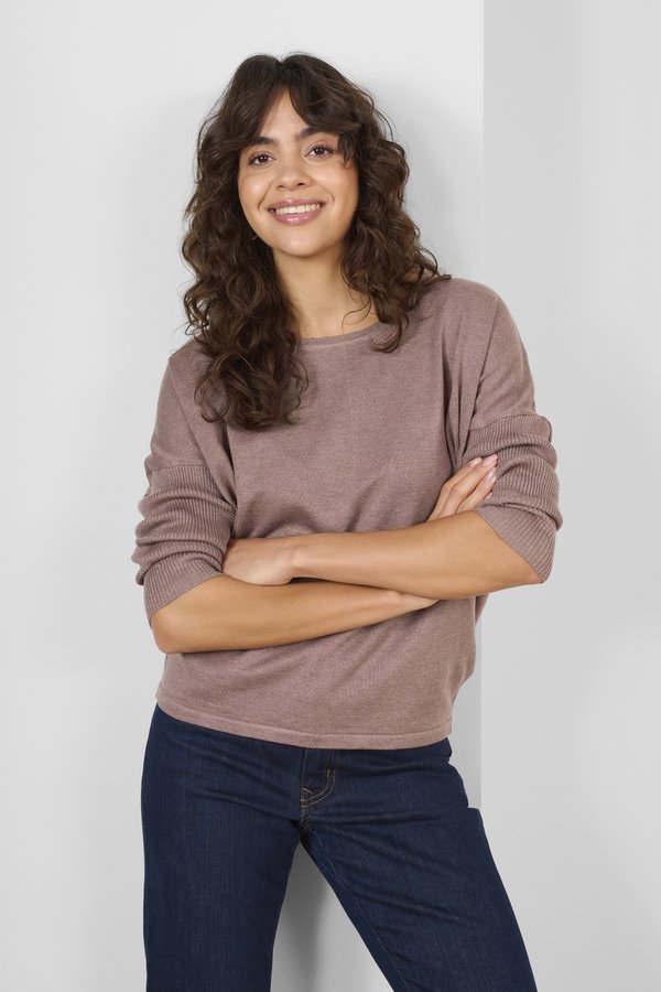 MILASZ R-NECK - Jumper - antler melange