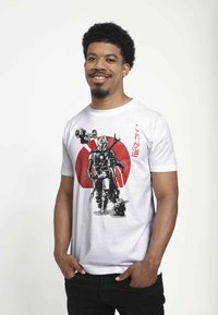 Henry Tiger STAR WARS: THE MANDALORIAN MANDOLORIAN SUMI INK UNISEX - T-shirts print - white