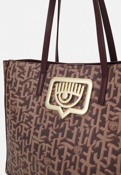 CHIARA FERRAGNI EYELIKE BUCKLE - Shopping bag - brunette