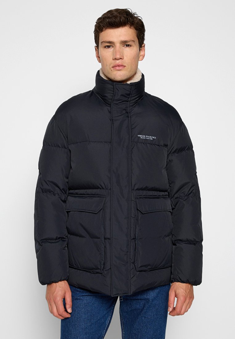 Armani Exchange Gewatteerde jas donkerblauw