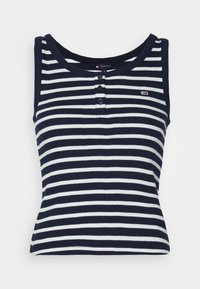 SLIM BUTTON TANK - Top - dark night navy