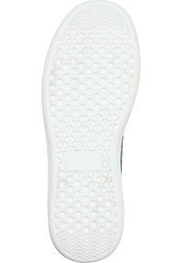 Baltas apavu zole ar tekstūru, apļveida punktiņiem un logotipu. Iespējo zigzaga un trīsstūra dizainu, kas nodrošina saķeri.