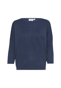 MILASZ R-NECK - Stickad tröja - titan melange