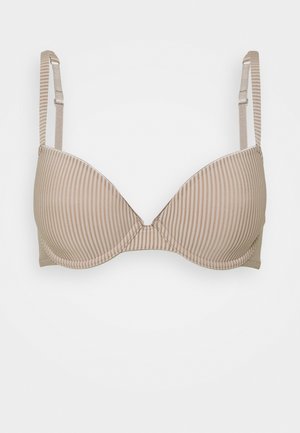 SOFT STRIPES CLASSIC PADDED BRA - Podprsenka s kosticemi - light taupe