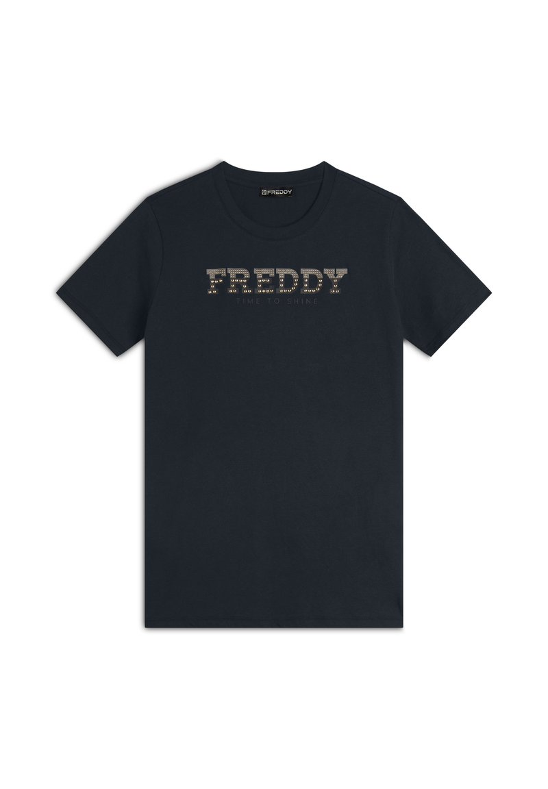 Freddy COMFORT FIT CON DETTAGLI PREZIOSI - Camiseta estampada - dark sapphire