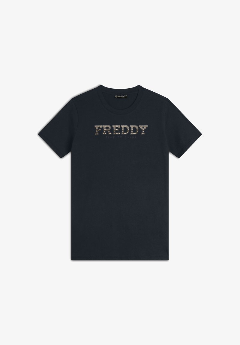 Freddy COMFORT FIT CON DETTAGLI PREZIOSI - Camiseta estampada - dark sapphire