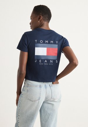 US FLAG TEE - Print T-shirt - dark night navy