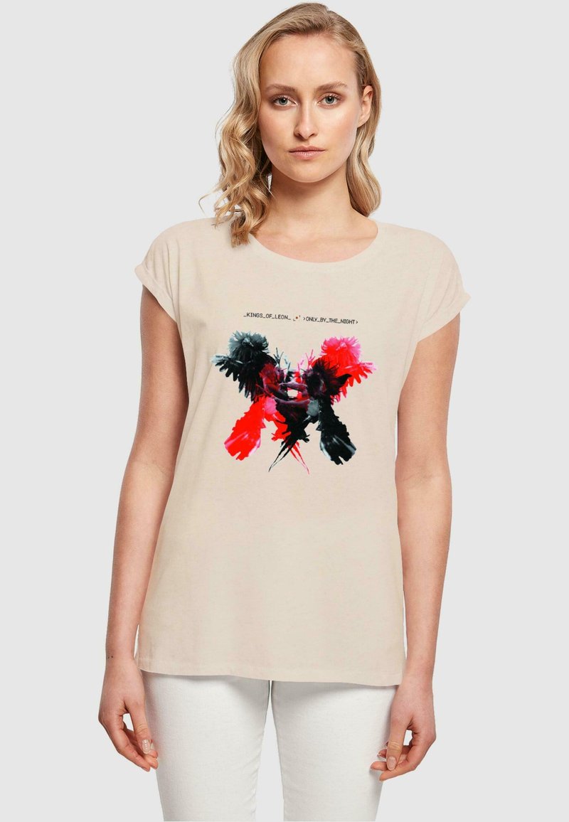 Merchcode KINGS OF LEON - OBTN COVER - T-Shirt print - whitesand
