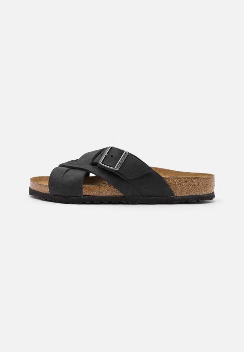 Birkenstock LUGANO UNISEX - Riemensandalette - camberra old black
