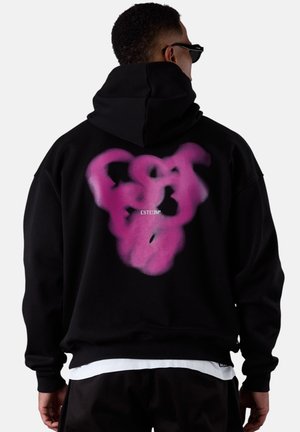 BLURRED HEARTS  - Sweat à capuche - black