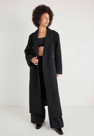 OVERSIZED DOUBLE BREASTED COAT - Vinterfrakke - black