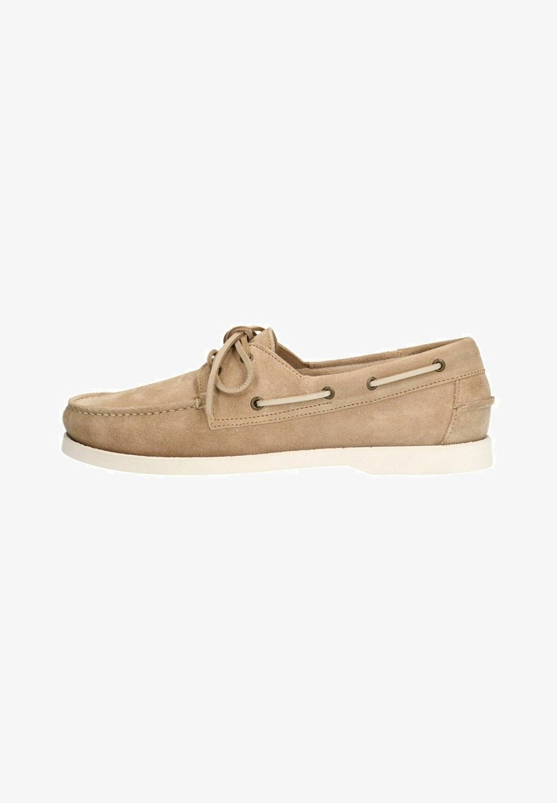 Manfield Manfield Boat shoes - beige - Zalando