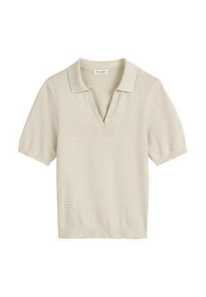Marc O'Polo REGULAR AUS AJOUR - Poloshirt - silky stone
