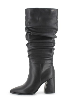 CON EFECTO CORRUGADO - Botas - black