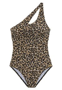 Costume da bagno - braun bedruckt