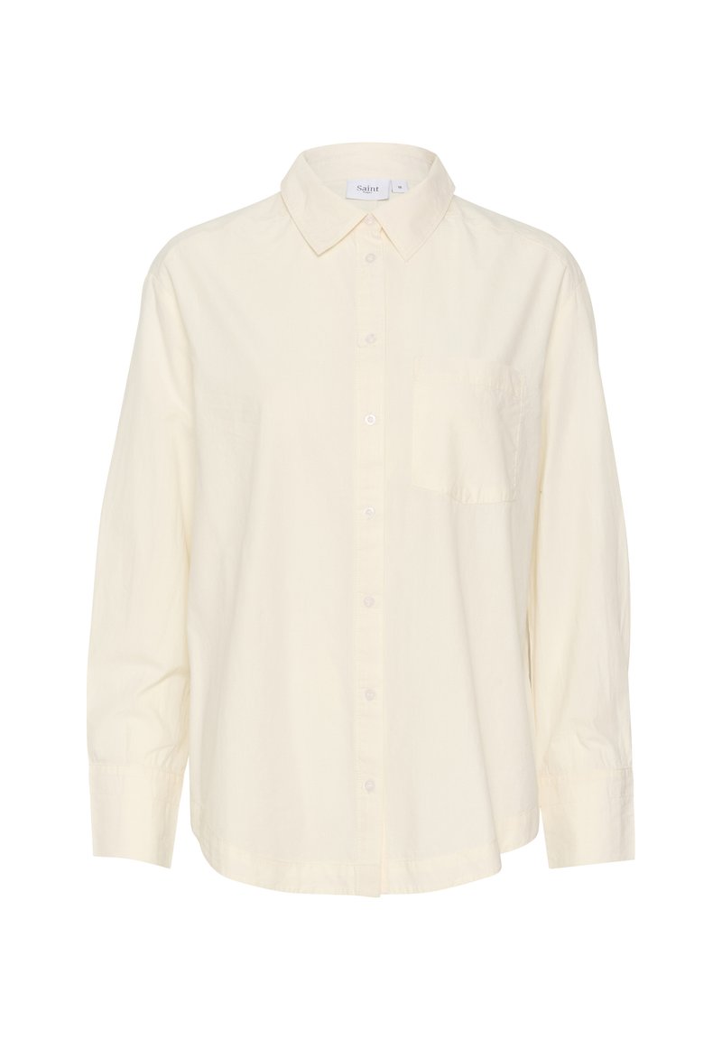 Saint Tropez Overhemdblouse crème Saint Tropez Overhemdblouse crème