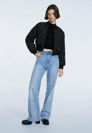 MIT STEPPMUSTER - Bomber Jacket - metallic black