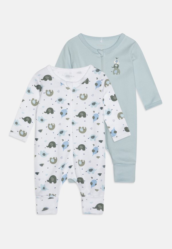 NBMNIGHTSUIT ZIP ELEPHANT 2 PACK - Pyjamas