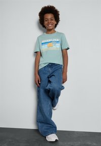Quiksilver SUN FADED UNISEX - Triko s potiskem - aquifer