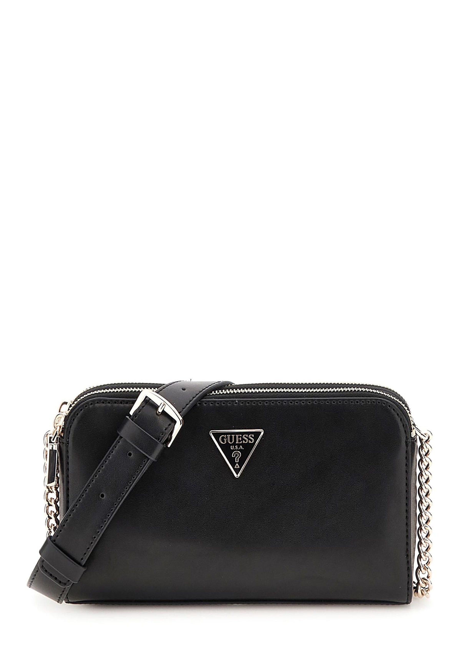 Borsa Donna a tracolla Joanne in pelle colore Nero | Acciaio