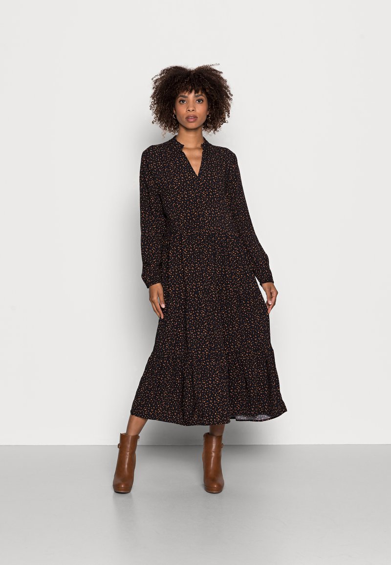 Saint Tropez EDASZ MAXI DRESS - Vestido de dia - blue deep dot fall