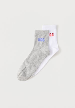 QUINLIN LOGO QUARTER 2 PACK - Sukat - red saffron/grey heather