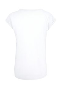 White short-sleeve t-shirt with a rounded neckline, soft cotton material, and rolled sleeves, featuring a simple and smooth design.