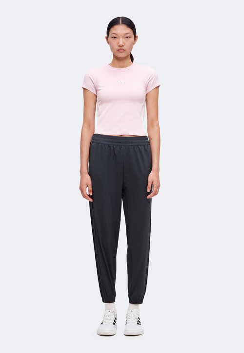 adidas ESSENTIALS 3 STRIPES PADDED SLIM BABY - Print T-shirt - clear pink/white — photo 2