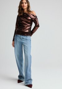 Next LONGSLEEVE DRAPE TALL - REGULAR FIT - Blúzka - brown