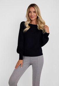 RESPECT BOAT NECK - Pulover - black