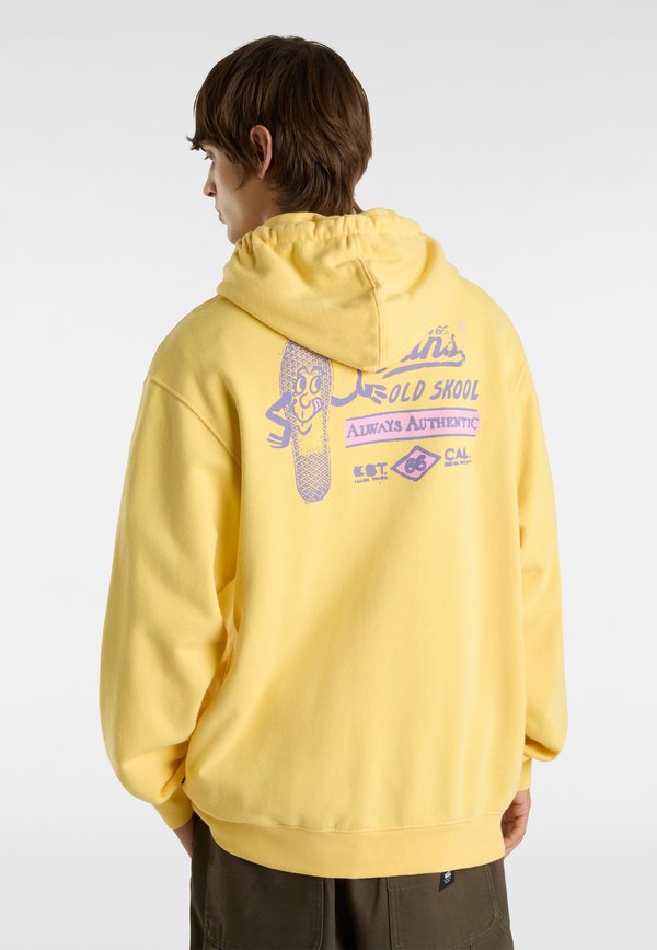 WAFFLE STOMP LOOSE FIT HOODIE - Sweatshirt - banana cream