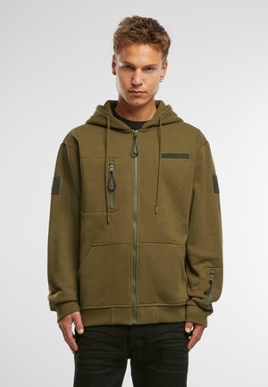 Zip-up sweatshirt - olive
