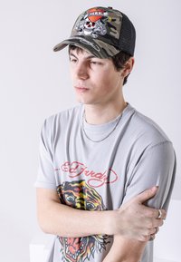 Ed Hardy LOVE-SLOWLY TWILL FRONT - Gorra - camo