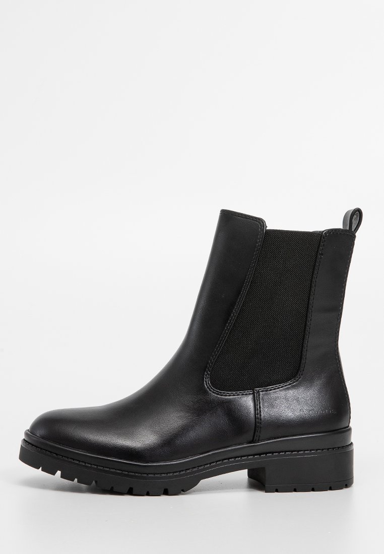 tamaris Enkellaarsjes met plateauzool zwart