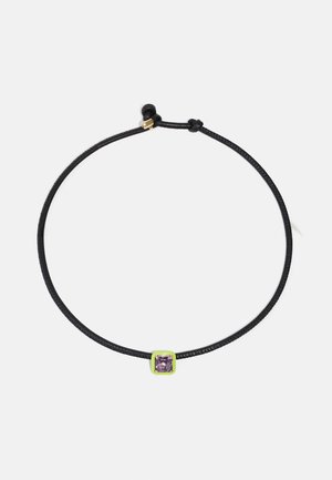 POP CHOKER WITH SQUARE IN CANDY SETTING - Necklace - black