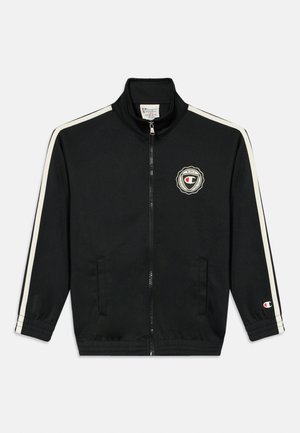 COLLEGE FULL ZIP TOP UNISEX - Mikina na zip - black