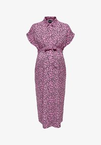 ONLY MATERNITY - OLMHANNOVER  - Rochie tip cămașă - super pink aop:animal graphic Imagine miniatură 1