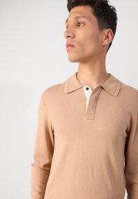 Scotch & Soda LONG SLEEVE POLO - Maglione - tannin