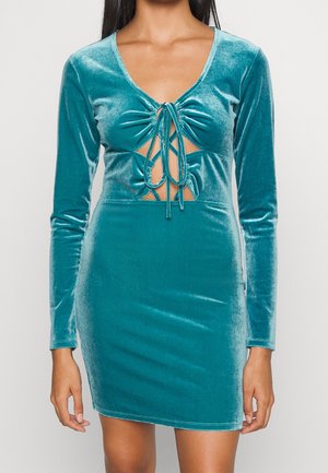 Cocktailjurk - turquoise