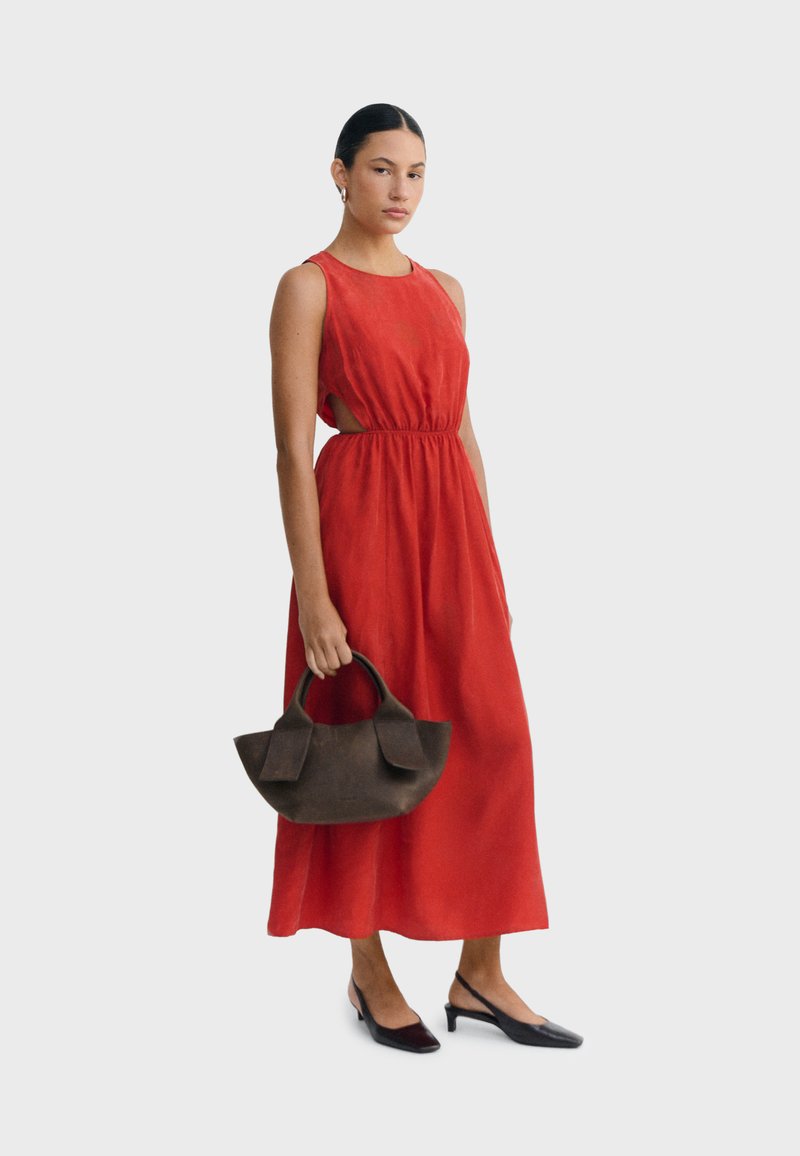 strapless open back dress JM Looks Patent Bow Slingback Pumps