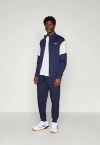 Mizuno ATHLETICS TRACK JACKET - Φούτερ με φερμουάρ - baritone blue/mercury