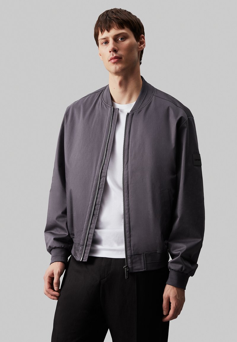 Calvin Klein STRETCH HERO - Bomberjacke - iron gate